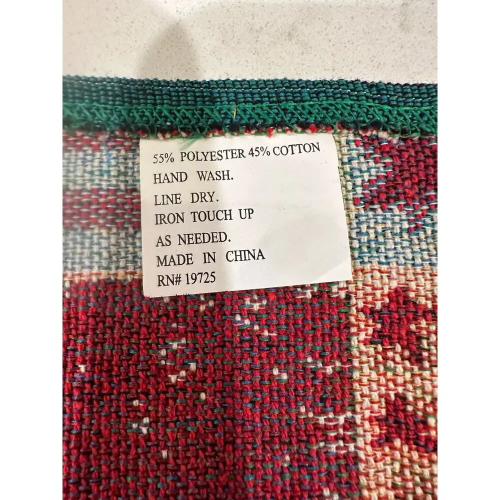 Americana Country Bless Our Home Woven Tapestry Placemats Set of 5 Folk Art USA